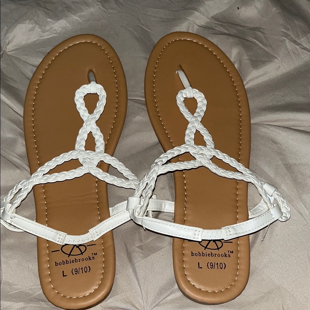 Bobbie Brooks Women's White Sandals